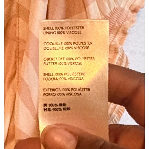 Free People Tiger Print V Neck Smocked Waist Short Sleeve Blouse Top XL - Picture 8 of 8